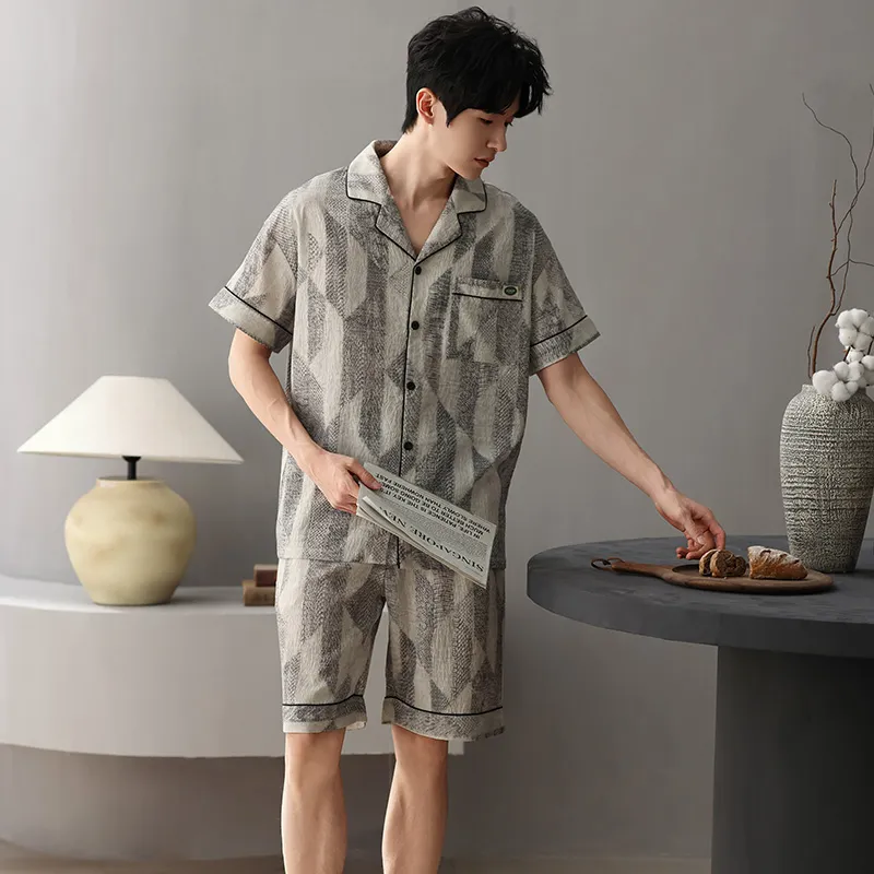 Pretty lady Men Pajama Sets-4