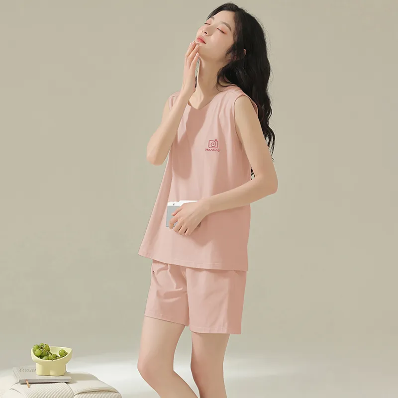 Pretty Lady Pajama Set Women's Light Pink-1