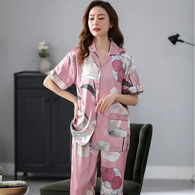 Pretty Lady Pajama Set Women's Pink-1