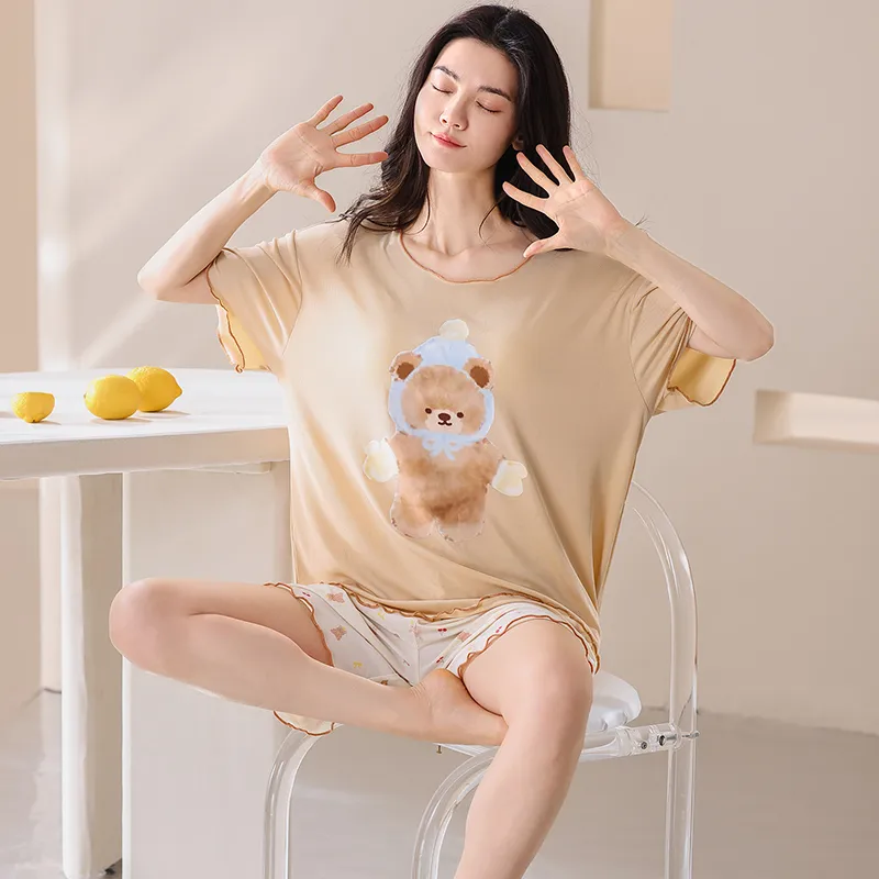 Pretty lady Women's Pajama Sets-3