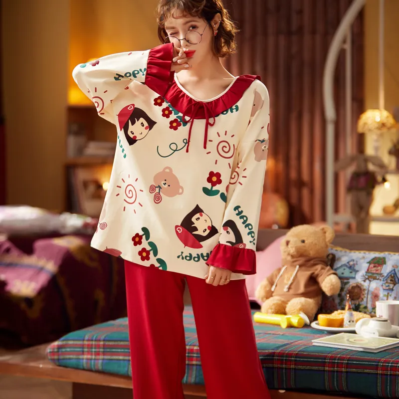 Pretty Lady Pajama Set Women's Image Color-2