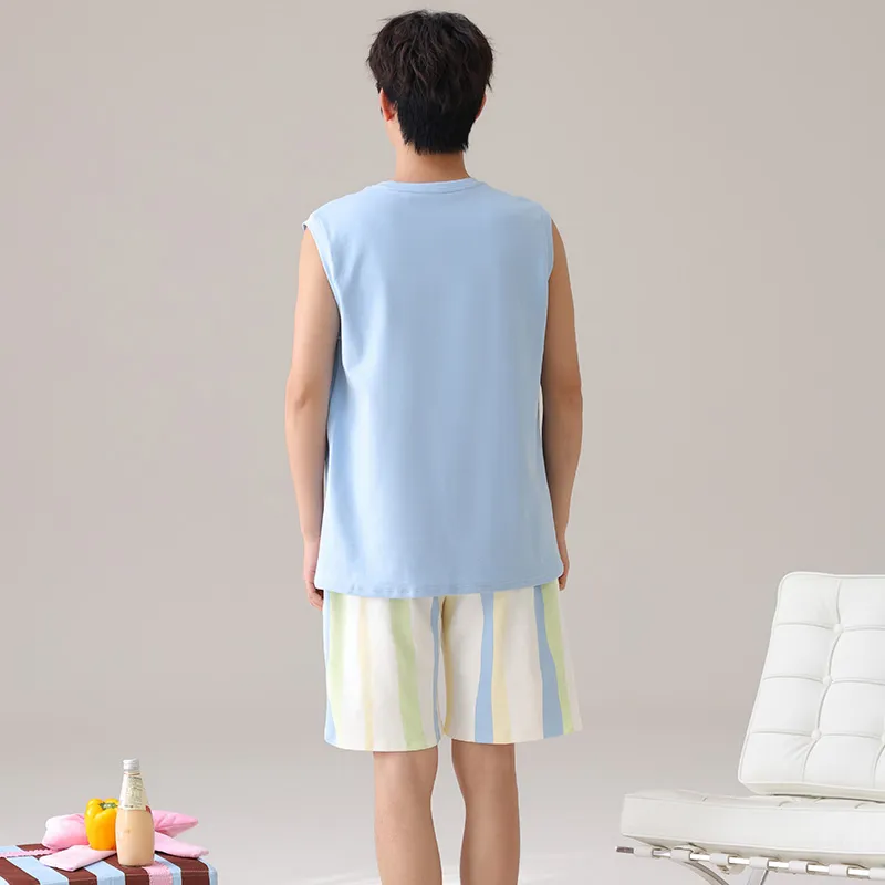 Pretty lady Men Pajama Sets-4