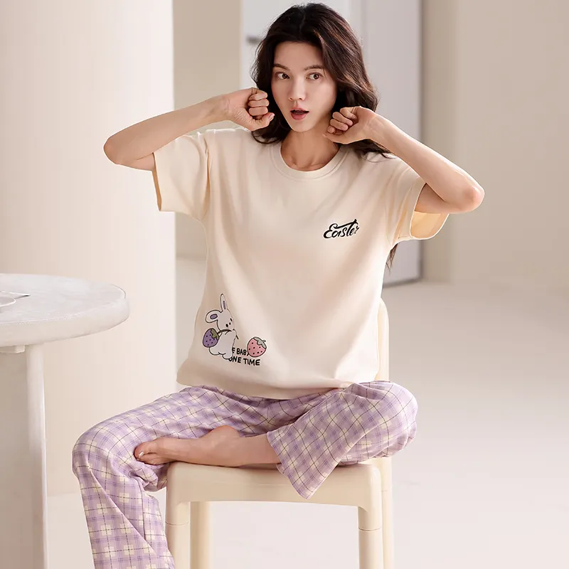 Pretty lady Women's Pajama Sets-2