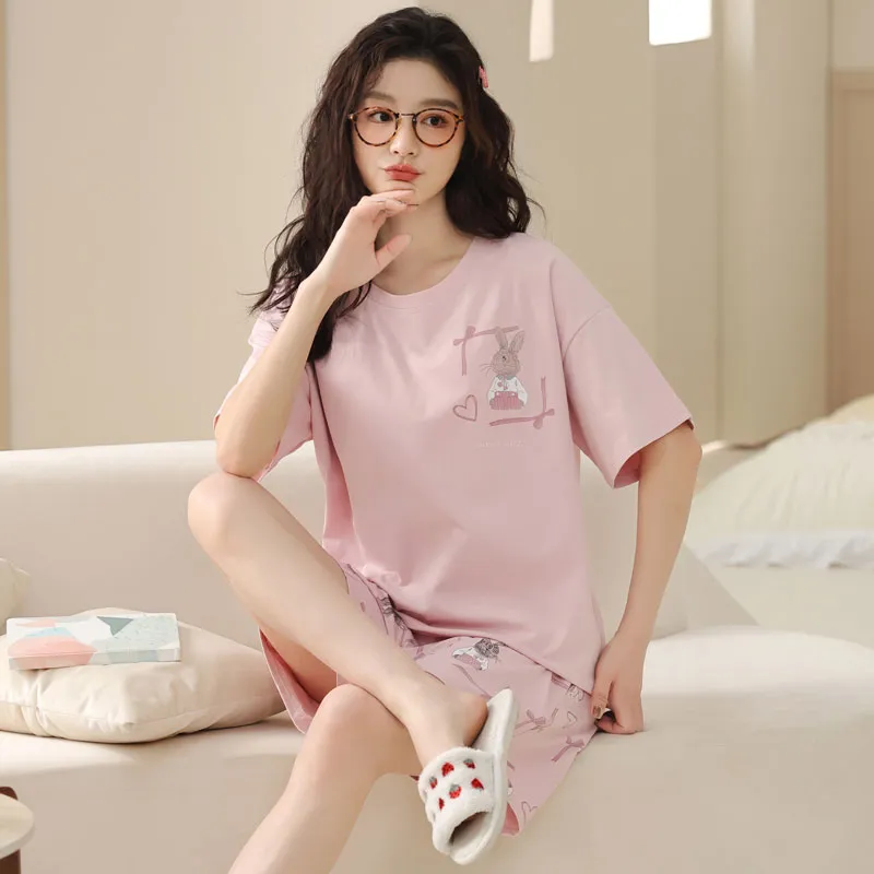 Pretty lady Women's Pajama Sets-3