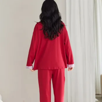 Pretty Lady Pajama Set Unisex Red