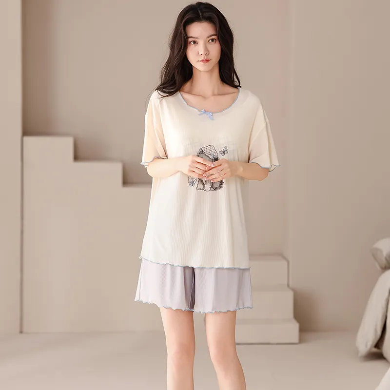 Pretty lady Women's Pajama Sets-3