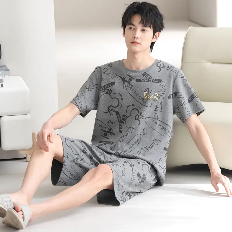 Pretty lady Men Pajama Sets-2