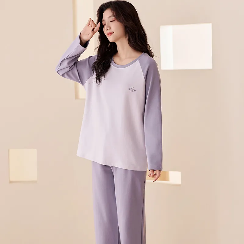 Pretty Lady Pajama Set Women's Taro Purple-2