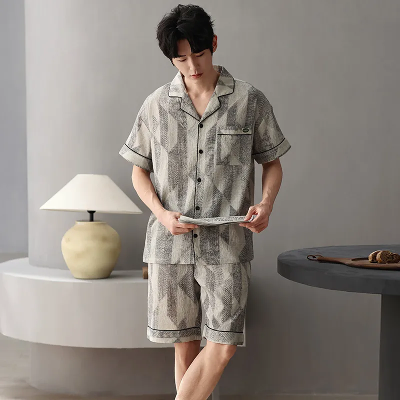 Pretty lady Men Pajama Sets-3