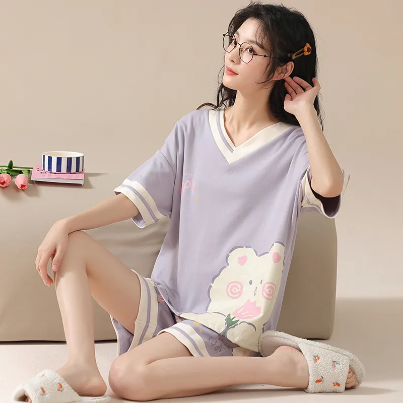 Pretty lady Women's Pajama Sets-3