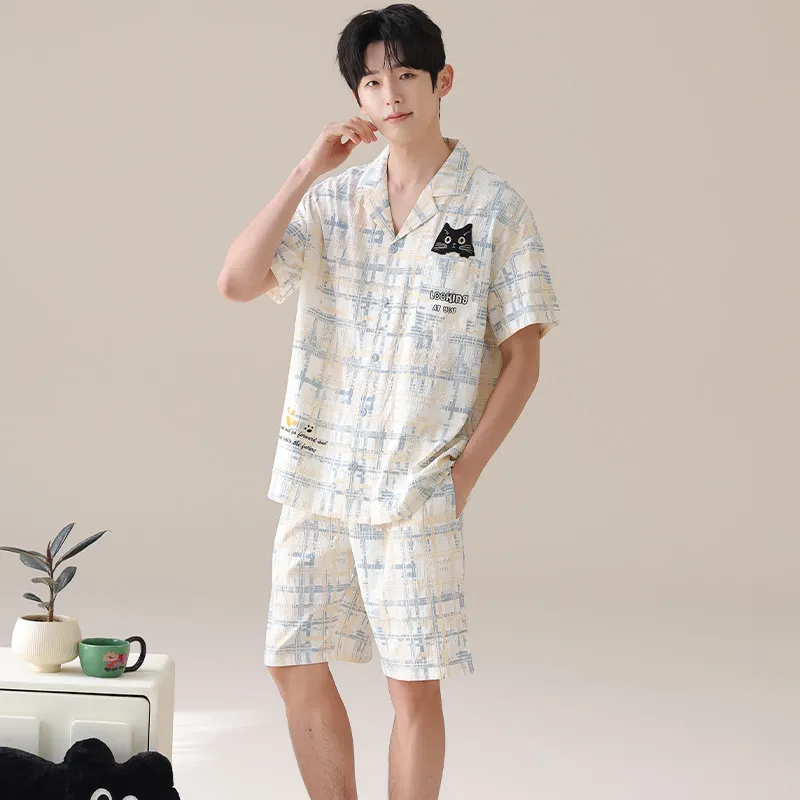 Pretty lady Men Pajama Sets-2