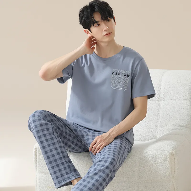 Pretty lady Men Pajama Sets-5