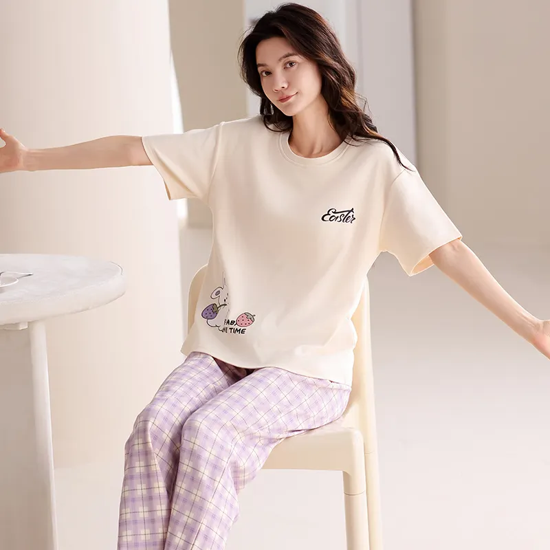 Pretty lady Women's Pajama Sets-3