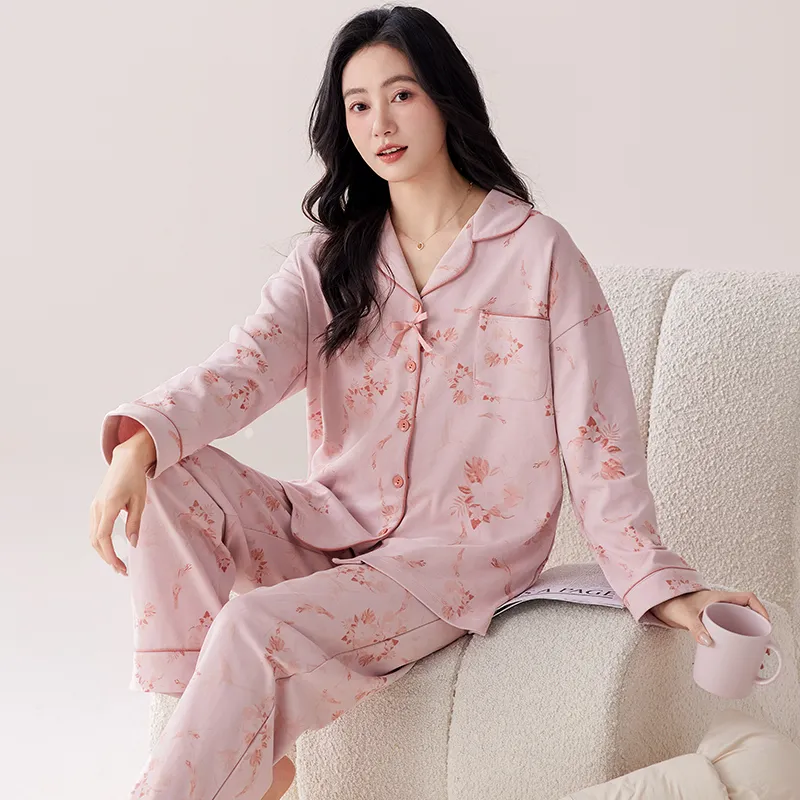 Pretty Lady Pajama Set Women's Light Pink-3