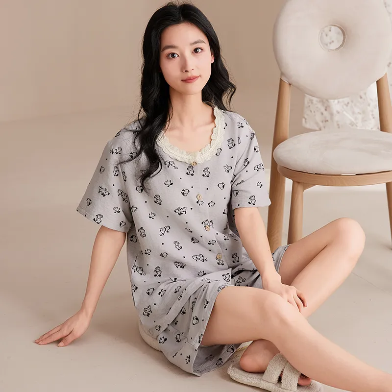 Pretty lady Women's Pajama Sets-3