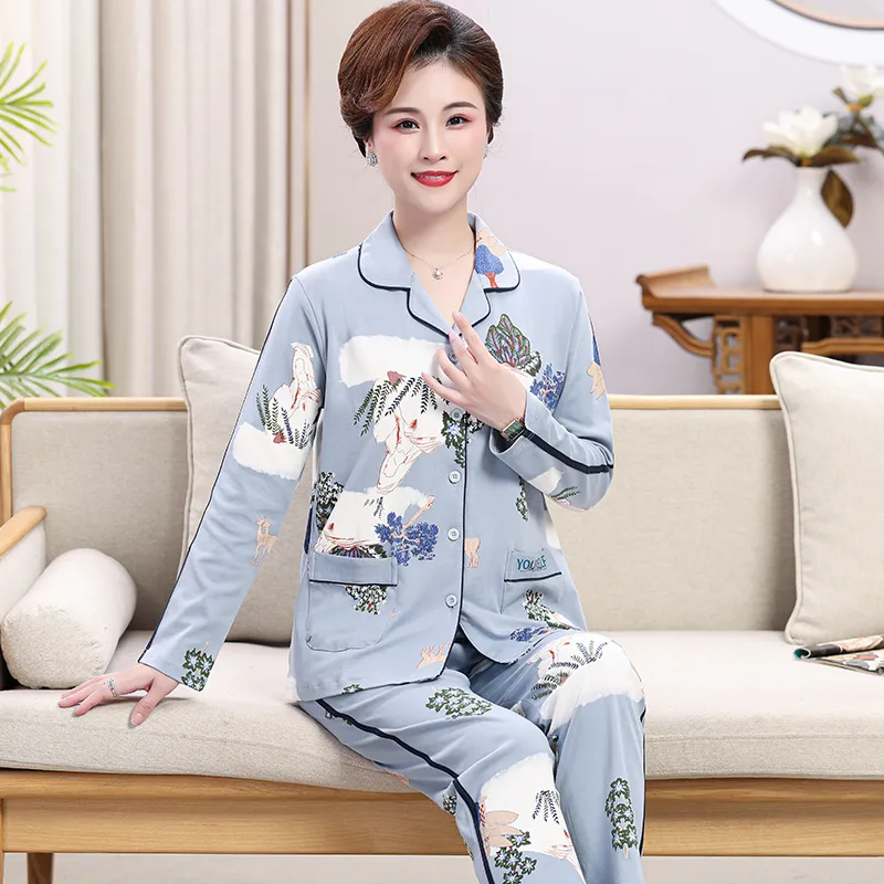 Pretty lady Women's Pajama Sets-15