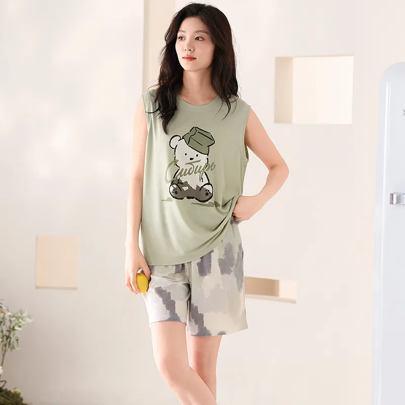 Pretty lady Women's Pajama Sets-5