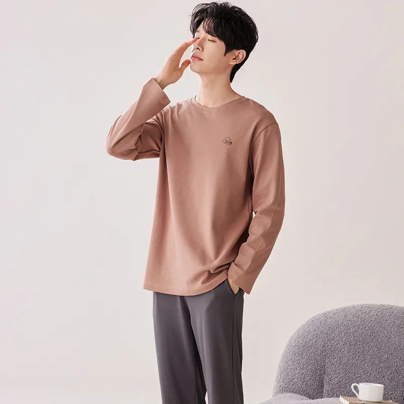 Pretty Lady Pajama Set Men's Khaki-1