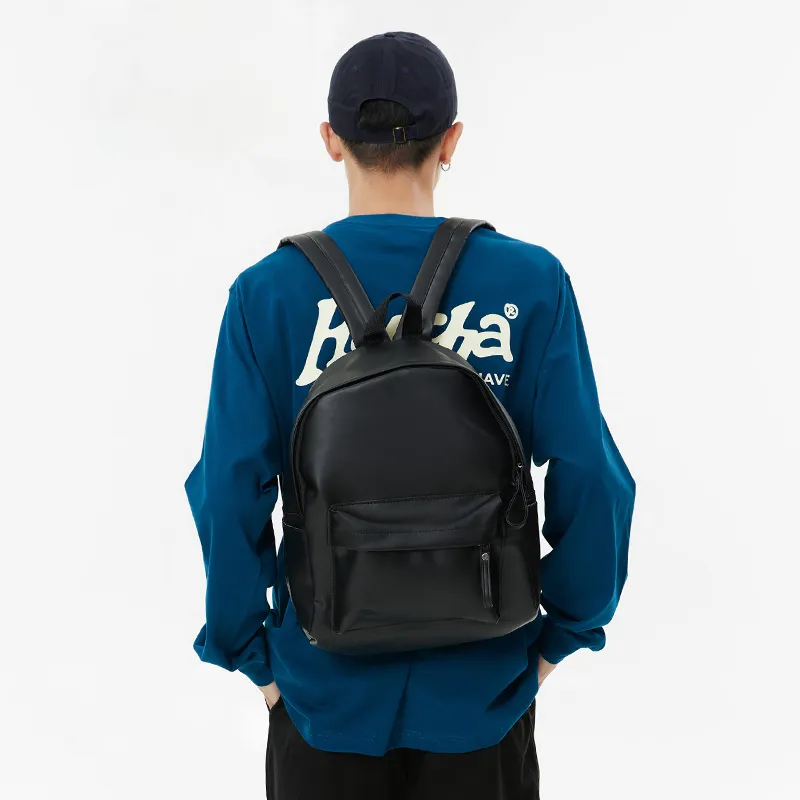 ALNI BITTON PU Backpack Regular Men's Black-3