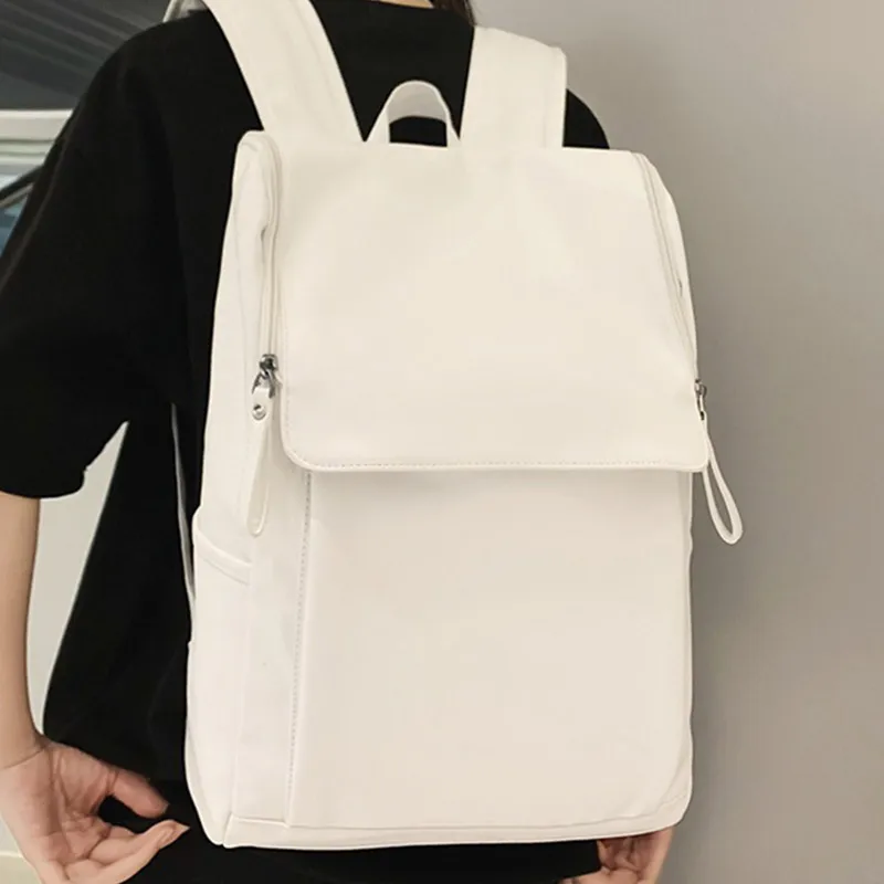 ALNI BITTON PU Backpack Regular Men's Black/White/Ecru/Khaki-10