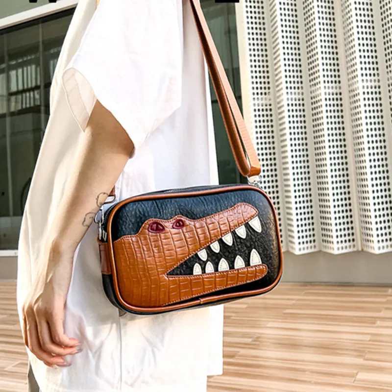 PULUWIRR PU Fanny Pack, Camera Bag, Sling Bag, Crossbody Bag, Shoulder Bag Regular Unisex Black/Brown-28