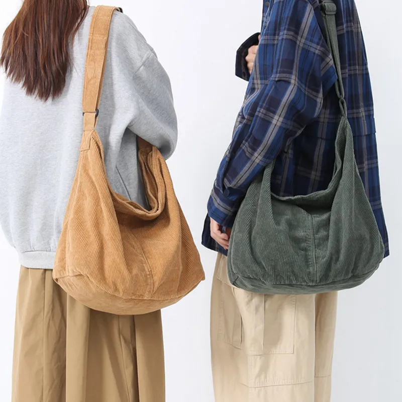 ALNI BITTON Corduroy Small Square Bag Shoulder Bag Crossbody Bag Regular Men's Ecru/Black/Green/Light Brown-14