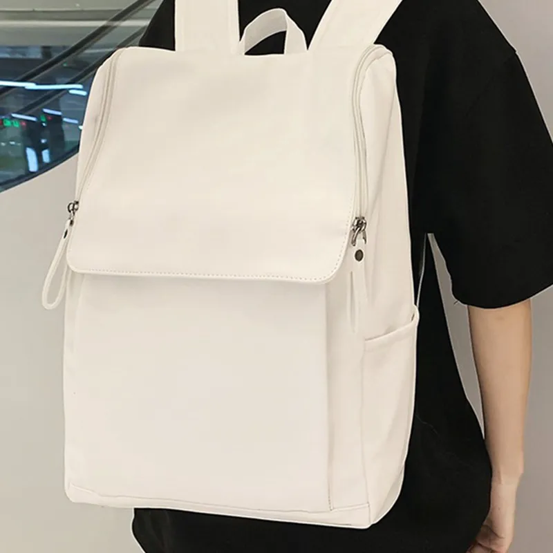 ALNI BITTON PU Backpack Regular Men's Black/White/Ecru/Khaki-9