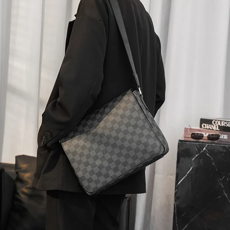 ALNI BITTON PU Shoulder Bag Regular Men's Black-1