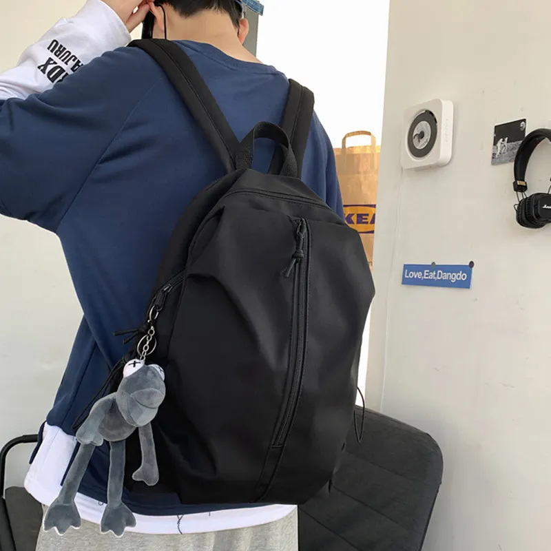 ALNI BITTON Nylon Backpack Men's White/Black-9