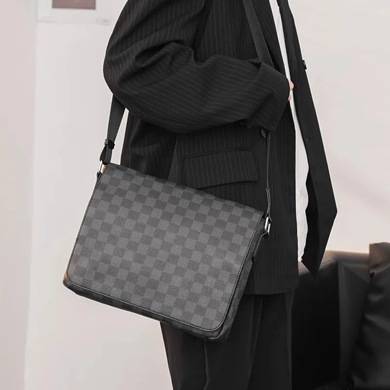 ALNI BITTON PU Shoulder Bag Regular Men's Black-4