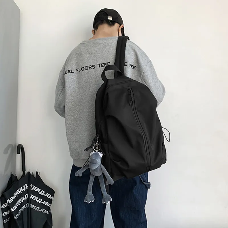 ALNI BITTON Nylon Backpack Men's White/Black-10