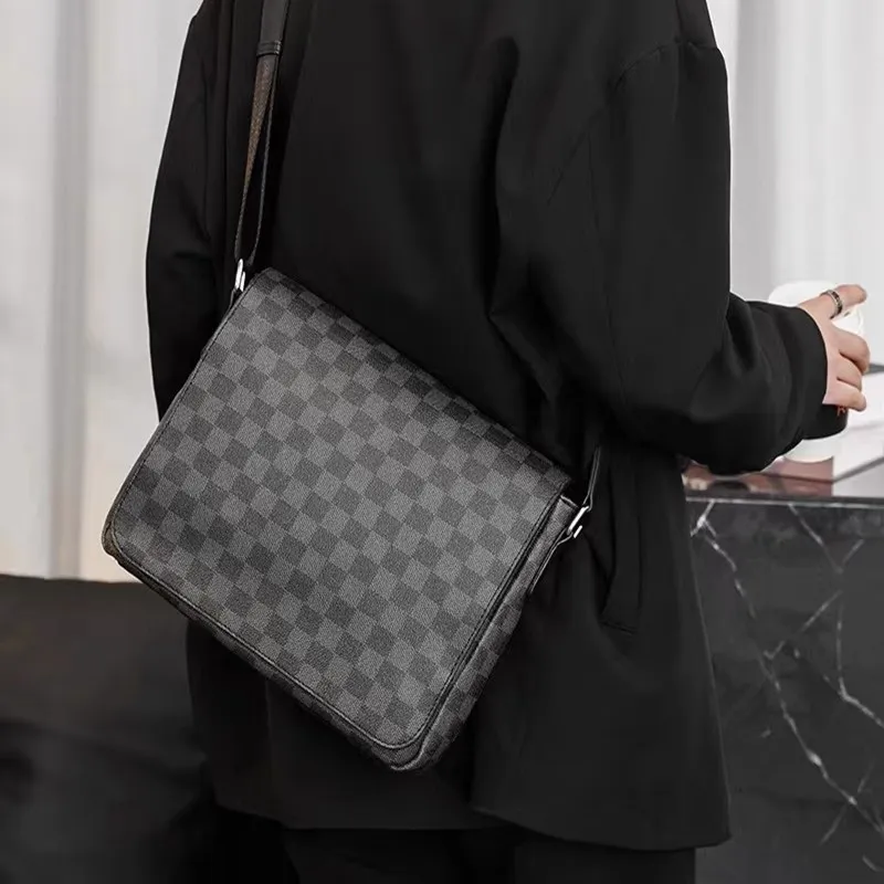 ALNI BITTON PU Shoulder Bag Regular Men's Black-3