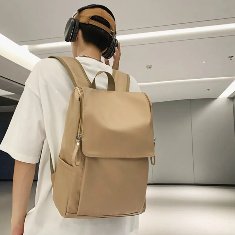 ALNI BITTON PU Backpack Regular Men's Black/White/Ecru/Khaki-6