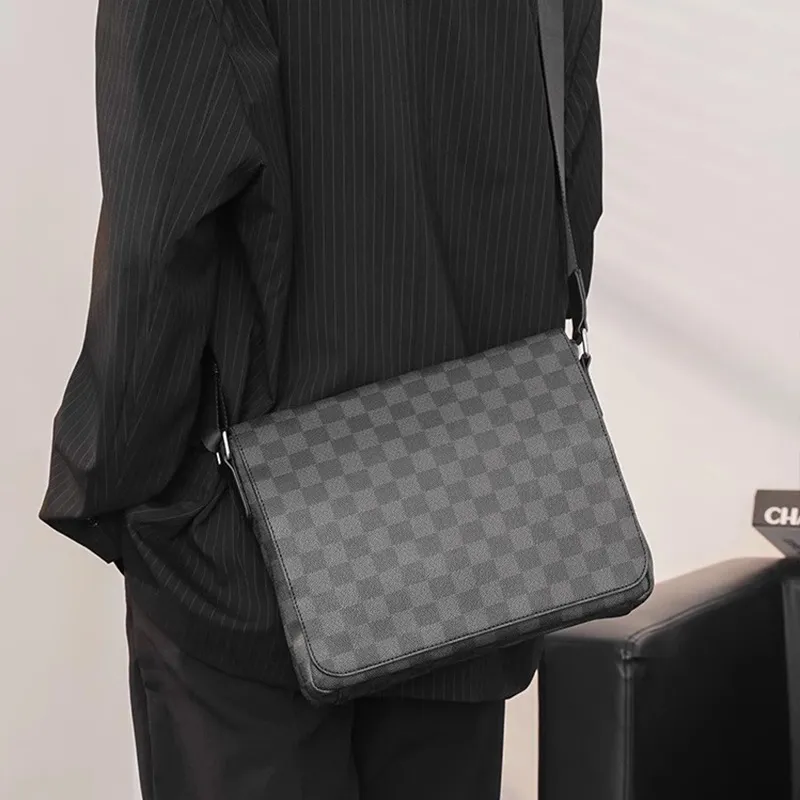ALNI BITTON PU Shoulder Bag Regular Men's Black-2