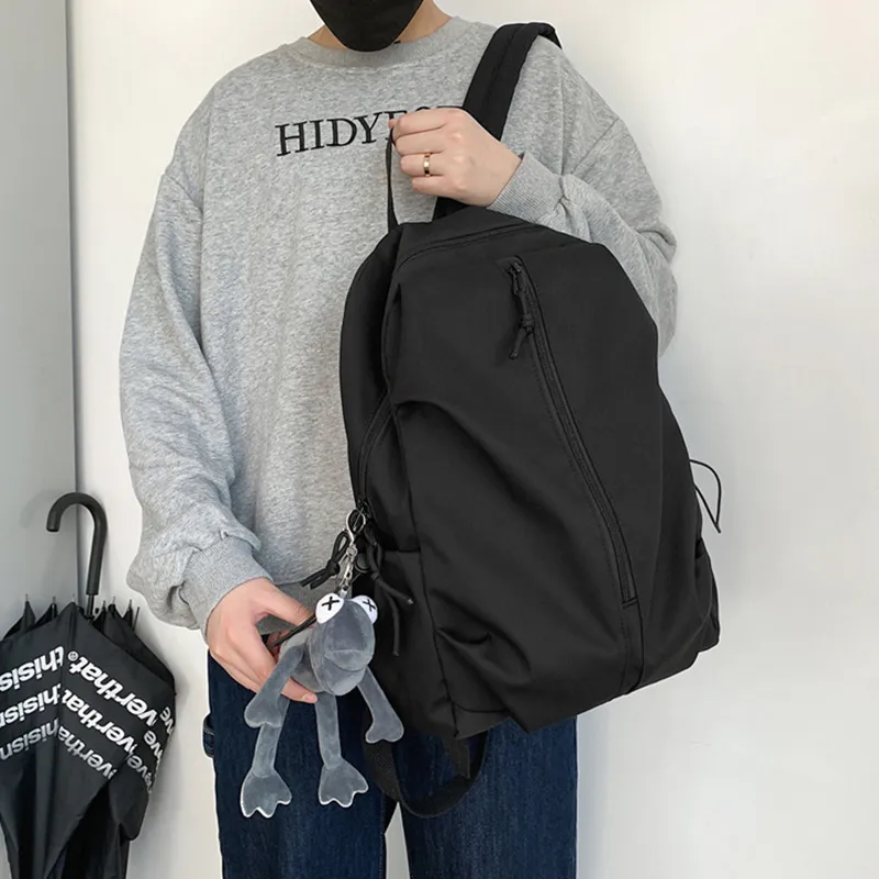 ALNI BITTON Nylon Backpack Men's White/Black-8