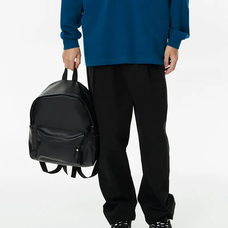 ALNI BITTON PU Backpack Regular Men's Black-2