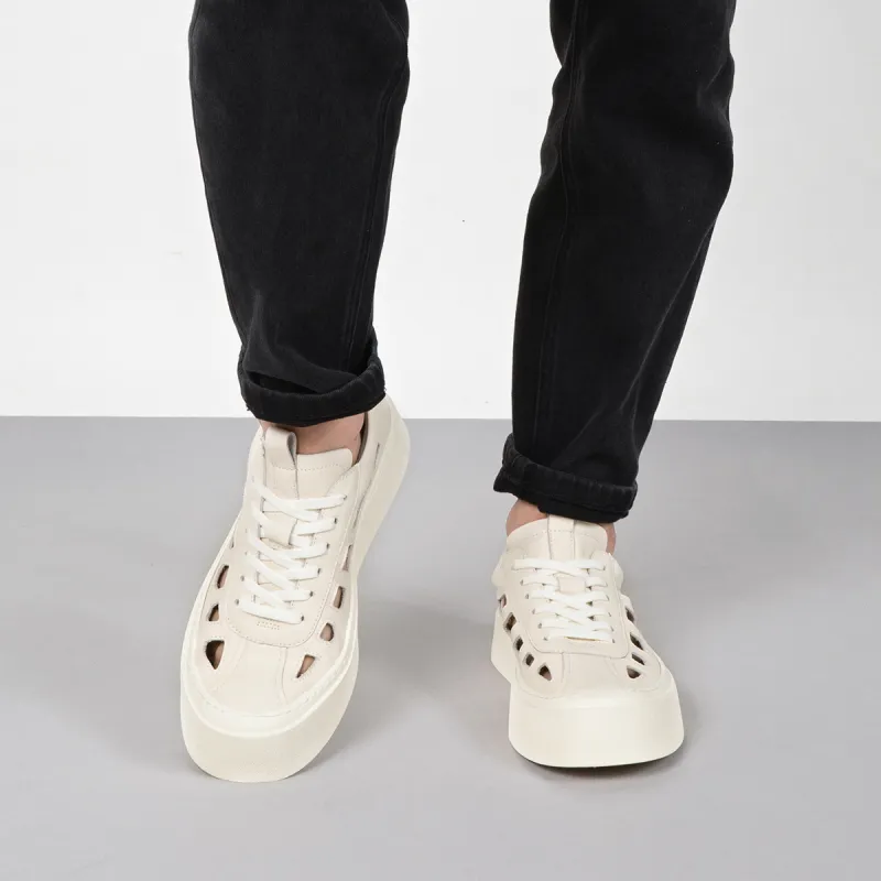 Anthony Miles Casual Skateboard Shoes Men's White-7