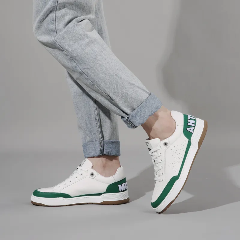 Anthony Miles Low Top Skateboard Shoes Men's White-6