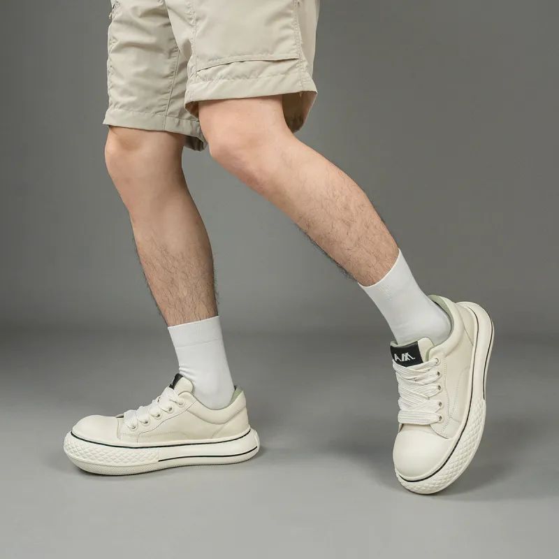 Anthony Miles Low Top Skateboard Shoes Men's White-10