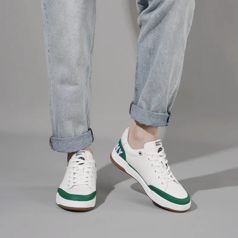 Anthony Miles Low Top Skateboard Shoes Men's White-7