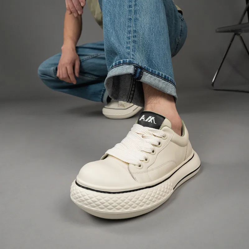 Anthony Miles Low Top Skateboard Shoes Men's White-11