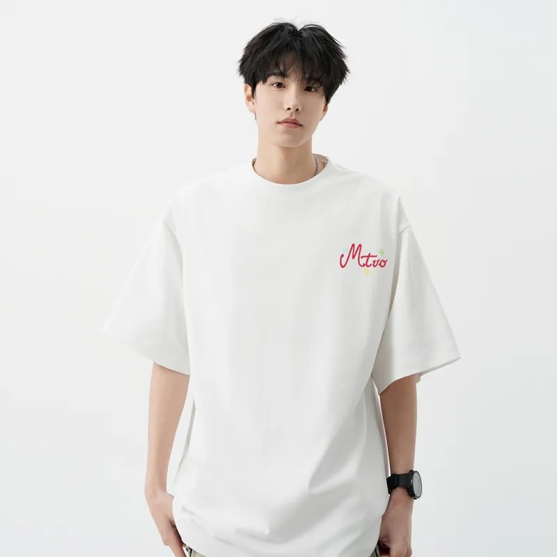 MONTVOO Drop Shoulder Sleeve T Shirt Unisex-2