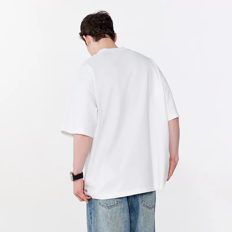 MONTVOO Drop Shoulder Sleeve T Shirt Unisex-0