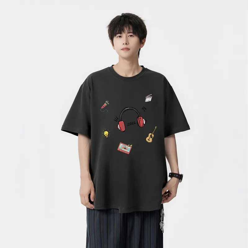 MONTVOO Drop Shoulder Sleeve T Shirt Women's-18