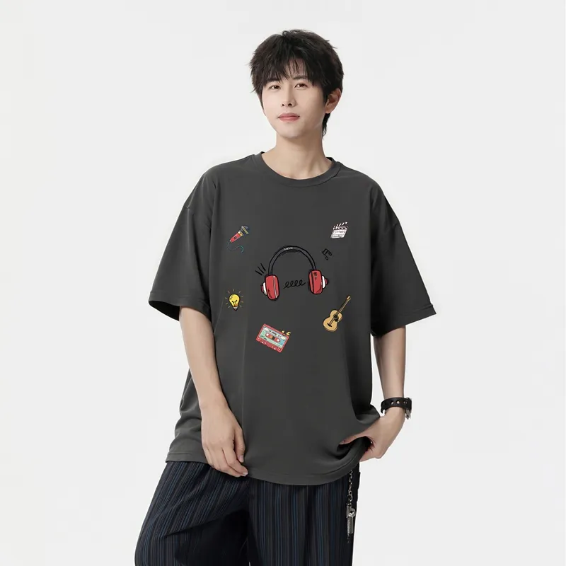 MONTVOO Drop Shoulder Sleeve T Shirt Women's-17