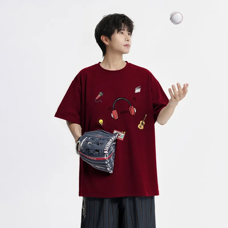 MONTVOO Drop Shoulder Sleeve T Shirt Women's-9
