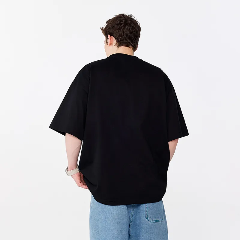 MONTVOO Drop Shoulder Sleeve T Shirt Unisex-3