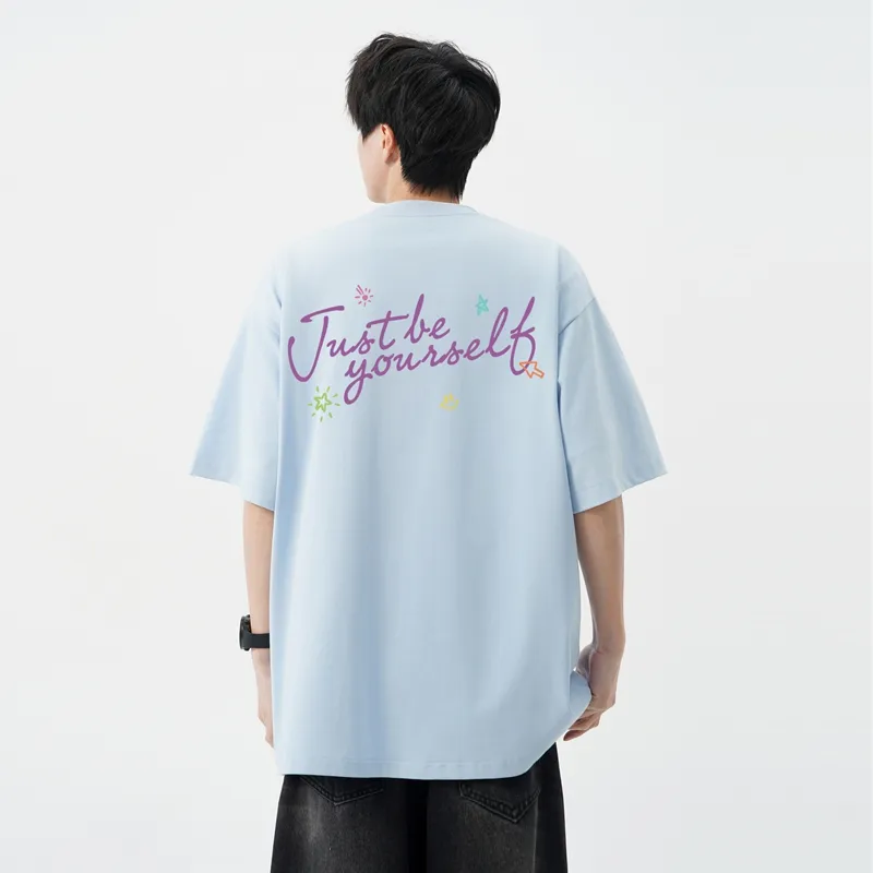 MONTVOO Drop Shoulder Sleeve T Shirt Unisex-14