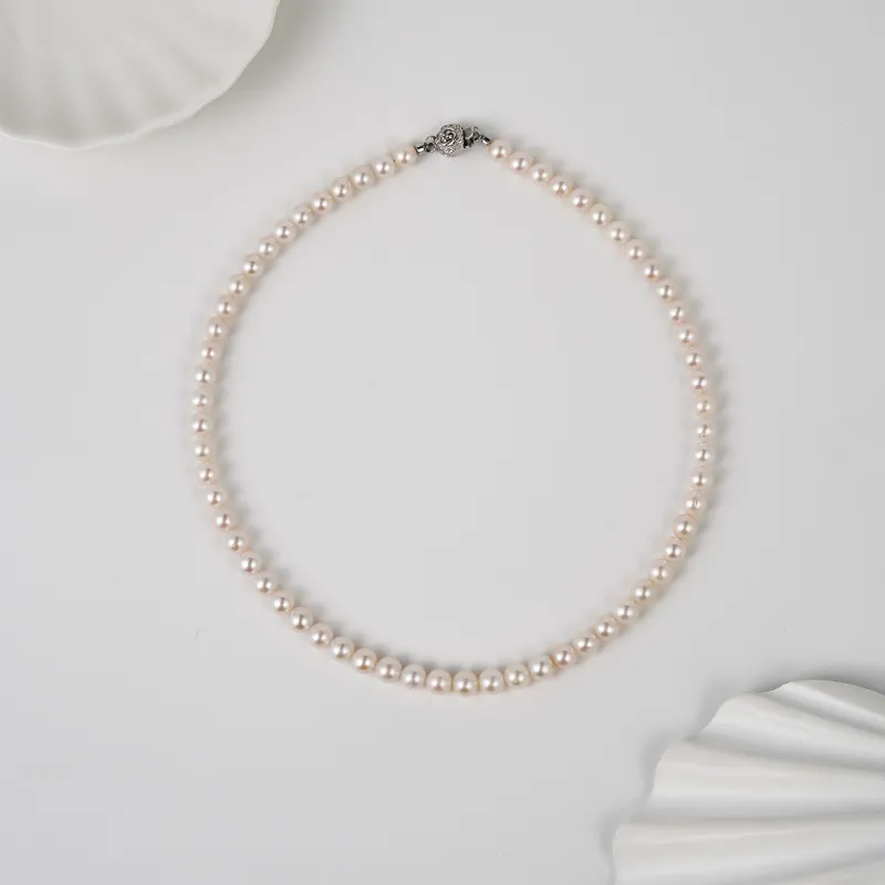 OSM Freshwater Pearl Necklaces Women's White-1