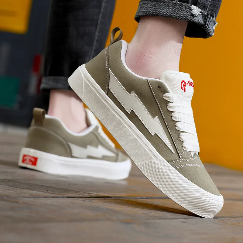 VFTS Anti Slip And Wear Resistant Height Increasing Low Top Skateboard Shoes Unisex-27